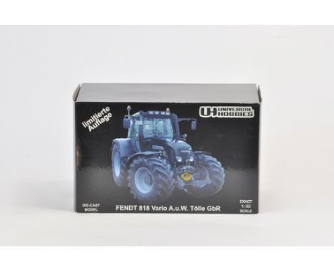 Universal Hobbies 1/32 Scale Fendt 818 Vario A. & W. Tölle GbR Limited Edition Tractor. 2500 pcs. Commissioned by Weise Toys.