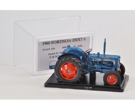 Tractoys for G&M Farm Models 1/16 Scale 1960 Fordson Dexta Tractor. Part of the Now Hard to Find and Sold Out Limited Edition