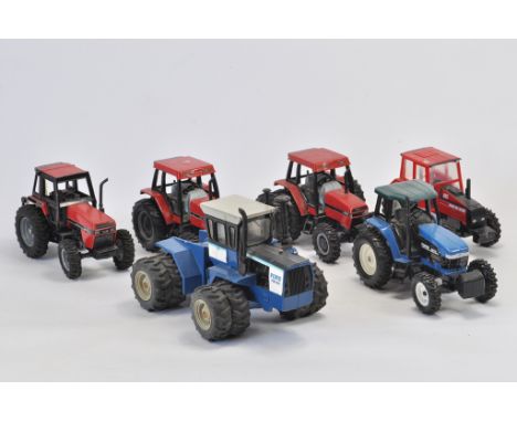 Unboxed Tractor Selection from Ertl and Britains. Includes Case IH, Ford and Valmet issues. Conditions Vary. C / B. (6)
