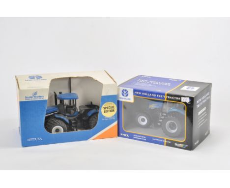 Scale Models 1/32 Scale New Holland TJ450 Tractor Plus Britains New Holland TG275 (Dealer Box). A in B / A boxes. (2)