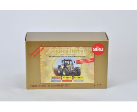 Siku 1/32 Scale Fendt Farmer 711 Vario BASF 2003 Goldener Herbst Limited Edition Tractor. 1000 pcs. Commissioned by Weise Toy