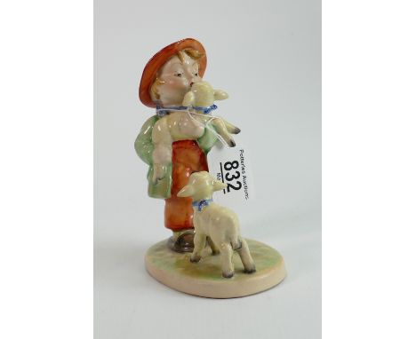 Beswick Hummel figure boy with lambs 914: 