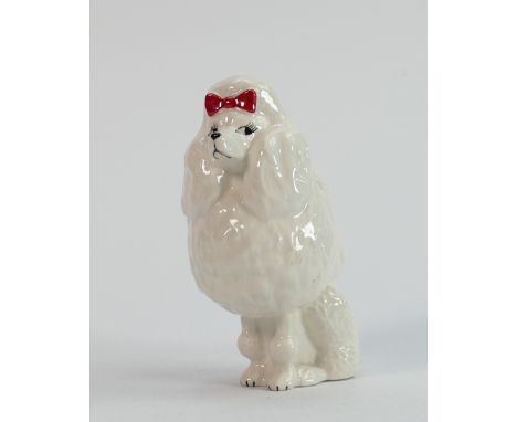 Beswick seated Poodle with bow 1871: 