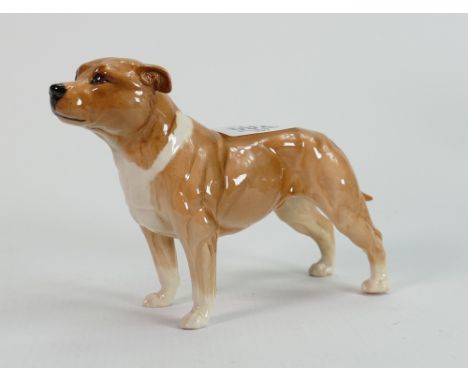 Beswick Staffordshire Bull Terrier 3060 in light tan: 