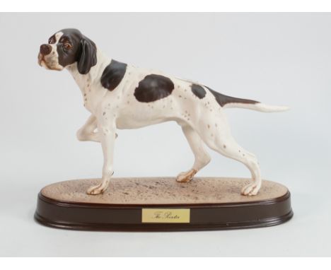 Beswick connoisseur model of The Pointer on ceramic base: 