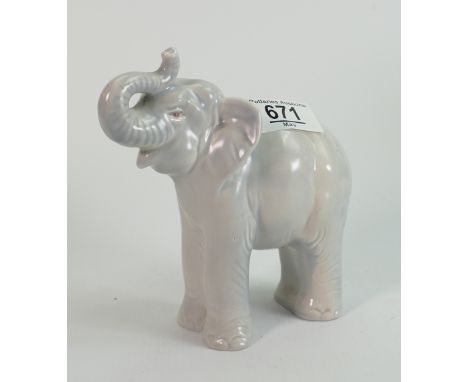 Beswick grey elephant with trunk in salute 828: 