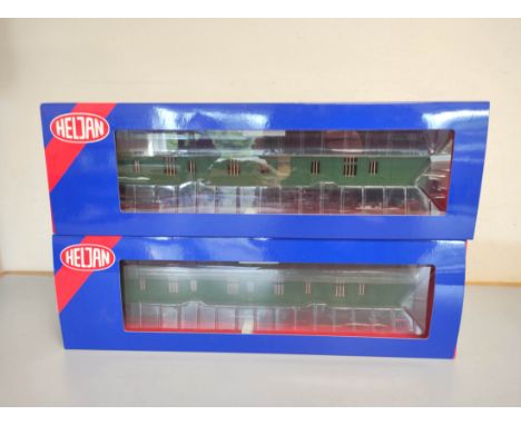 Heljan. Two boxed 1.43 scale 0 gauge BG full brake MK1 Coaches in BR green 4954. (2) 
