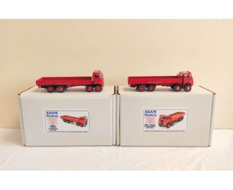 Asam Models. Two boxed diecast 1/48 scale model vehicles to include Foden DG Dropside BRS BR07 and Scammell Rigid 8 DG Dropsi