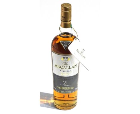 The Macallan 21 years old 'Fine Oak' triple cask matured Highland single malt scotch whisky, 43% vol, 700ml, boxed   CONDITIO