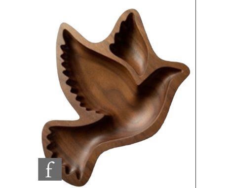 Steve Hickman (sculptor) -&nbsp;Carved American black walnut,&nbsp;155mm x 155mm x 30mm, unframed.  Steve Hickman uses comput