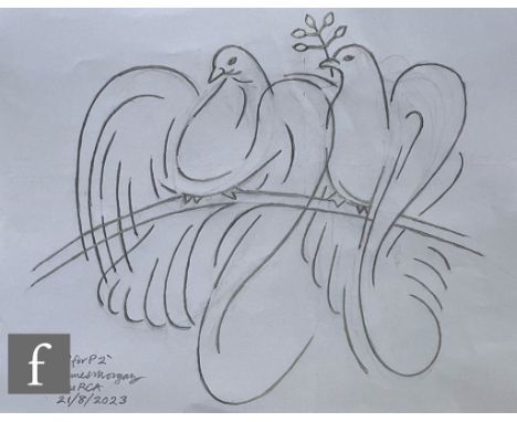 James Morgan Des. RCA (fine artist) - Pencil, 393mm x 295mm, framed and glazed, 410mm x 310mm. 