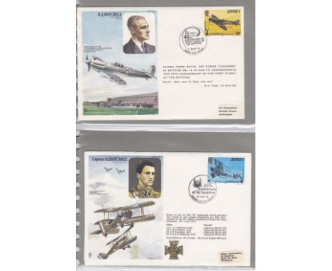 First Day Covers-Royal Air force covers-in one album, some signed, few foreign, one world record flight (Signed)(44)