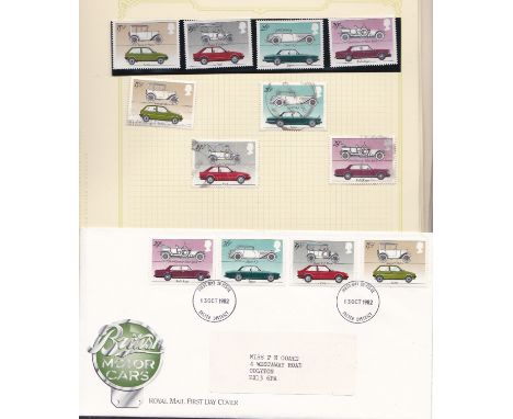 Great Britain 1981-1983 Mint, used and First Day Covers (Stuart) in a album (Simplex)