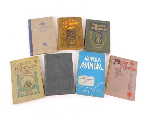 A Temple Press 21st edition Motor Manual., 10th, 14th and 16th edition Manuals., Iliffe &amp; Sons 3rd edition Auto Car Hand 