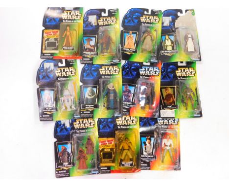 Kenner Star Wars The Power of The Force Figures, comprising Bib Fortuna., Jawas., For-Lom.,  Momaw Nadon., Tusken Raider., R-