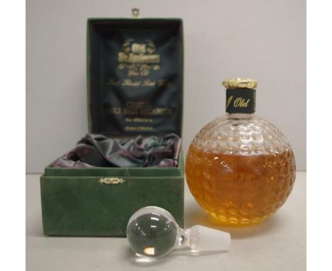 One bottle: Old St Andrews 21 Years Old Blended Scotch Whisky, 700ml, in golf ball decanter