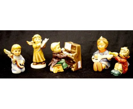 Five Goebel Hummel figurines including Little Concerto