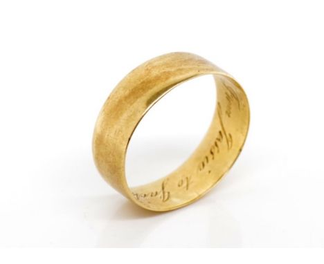 Antique Australian 15ct yellow gold ring marked Aronson 15ct. Approx weight 4 grams, ring size X