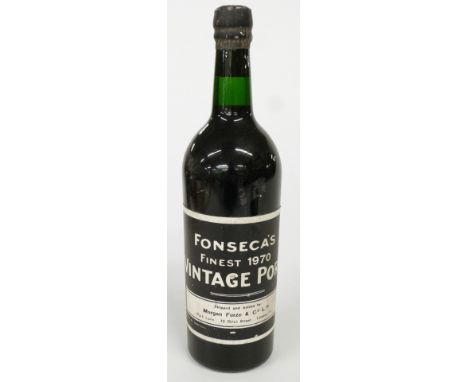 Fonseca's Finest 1970 Vintage Port shipped and bottled by Morgan Furze &amp; Co Ltd London&nbsp;