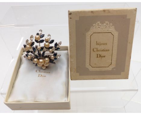 Christian Dior vintage brooch in original box