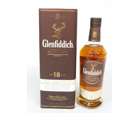 Glenfiddich Small Batch Reserve aged 18 years Single Malt Scotch Whisky, batch number 3210, 70cl 40% vol, in original tube