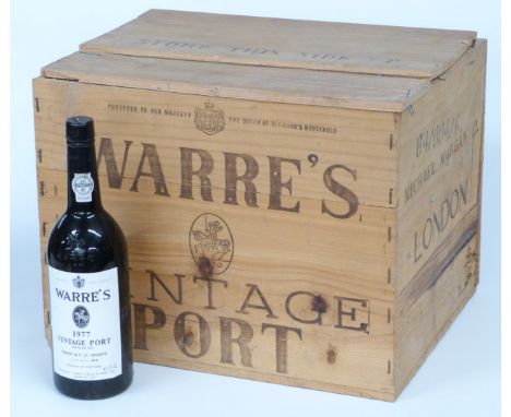 Warre's 1977 Vintage Port, 75cl, with Warre's wooden case