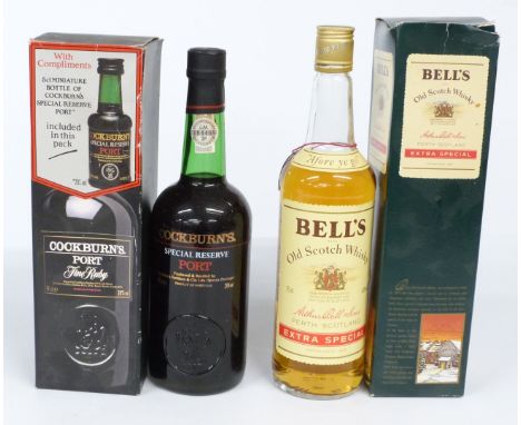 Bell's Extra Special Old Scotch Whisky 750ml 40% vol, in original presentation box and a Cockburn's Special Reserve port 70cl