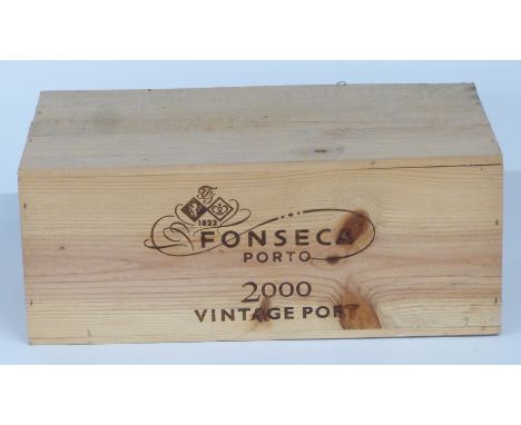 A case of six bottles of Fonseca 2000 Vintage Port,&nbsp;from M &amp; Co London