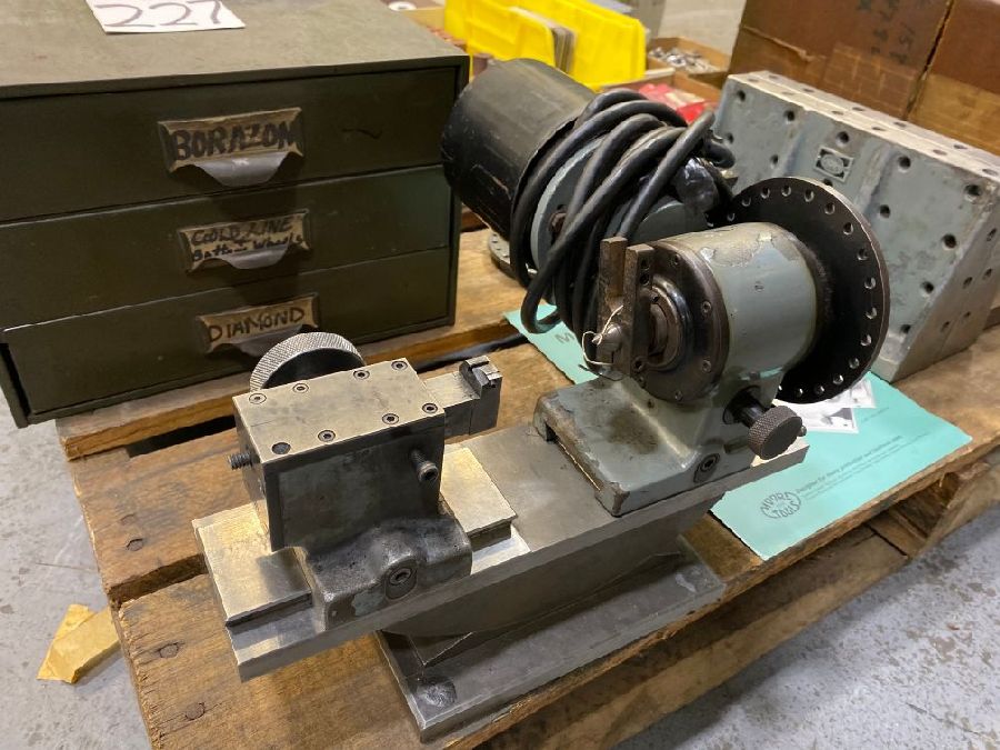 Jig Grinder Tooling, Including High Speed Heads, Angle Plates, Moore