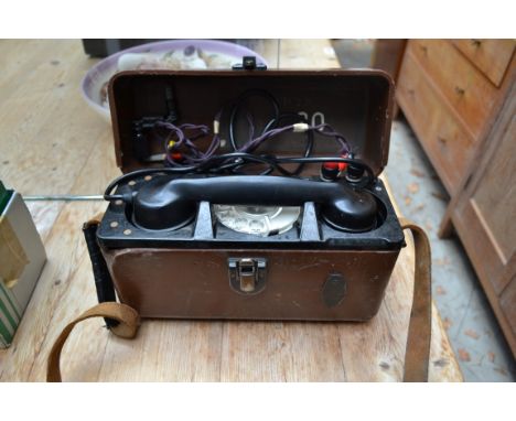 A vintage engineer's telephone. 