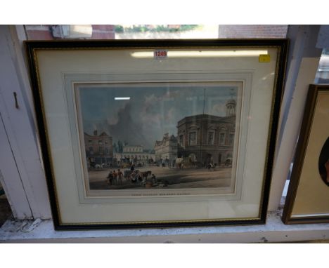 After G Hawkins,&nbsp;'South Eastern Mid-Kent Railway', colour lithograph, I.26.5 x 37.5cm. 