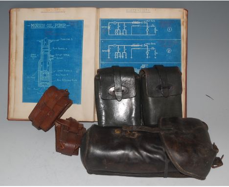 An album of Blue Prints etc. No.12 Officers M.T. Course named to the opening page Lieutenant P.O.R. Freemantle, together with