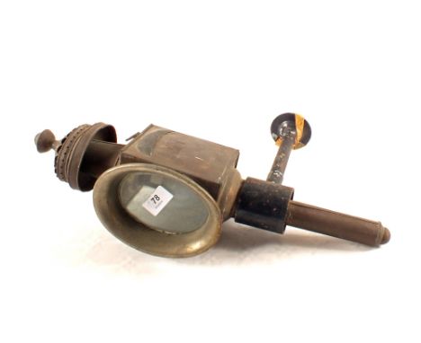 A Brass carriage lamp (converted)