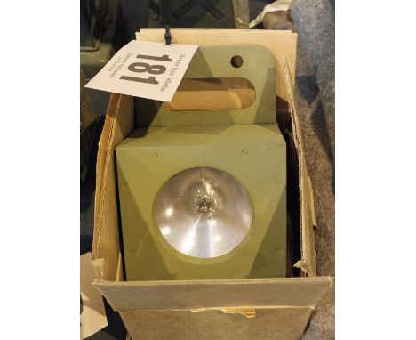 A post war USA road lamp (boxed)