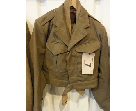 A post war A.T.S. blouse and skirt with tie