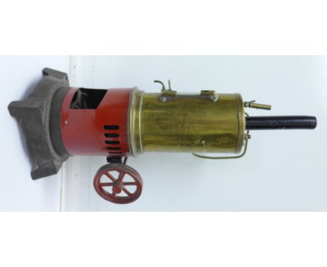 A German made vertical stationary steam engine, 38cm