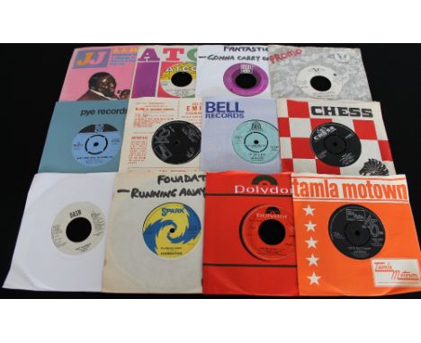 NORTHERN SOUL- Collection of 53 x 7" singles which includes sides from the likes of J.J Jackson (French EP 'Boogaloo Baby' SB