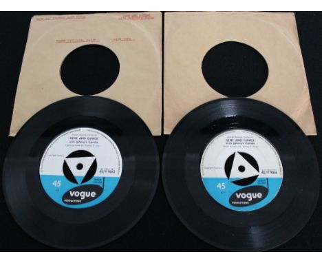 GENE AND EUNICE - 2 x stomping R&B 7" tri-centre releases on Vogue. Titles are I Gotta Go Home b/w Have You Changed Your Mind