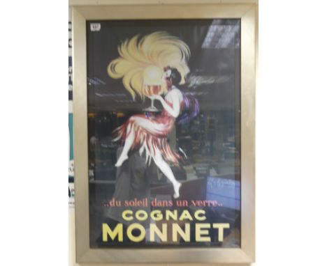 Leonetto Cappiello (1875-1942), after, Cognac Monnet Advertising Print, Framed behind glass. Size incl frame. Height: 102cm W