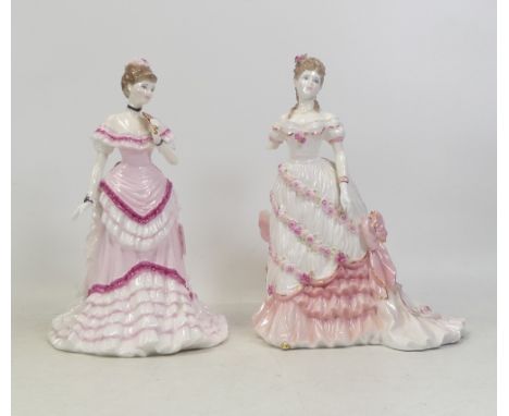 Royal Worcester, Celebration at Windsor Splendour at Court (Arm a/f) together with First Dance The Tissot Collection (2)
