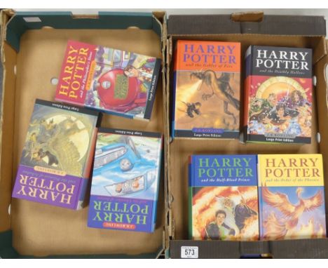 J. K. Rowling, Harry Potter and the Philosopher's Stone, large print edition, London: Bloomsbury, 2001, Third Printing; 2002,