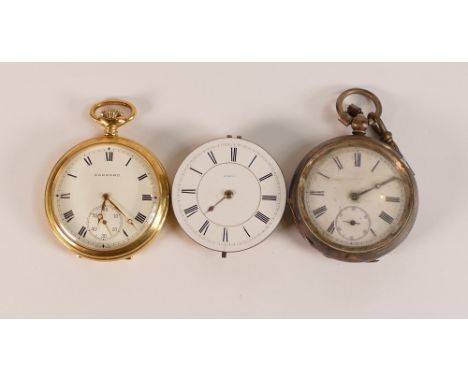 Garrard gold plated keyless British Rail presentation gents watch (winds, tick, sets &amp; runs), a hallmarked silver gents p