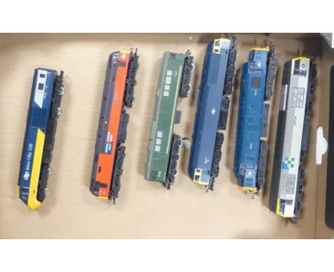 Collection of loose Hornby Dublo, Lima, Mainline and Tri-ang OO gauge diesel/electric locomotives to include Inter City 125, 