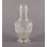 Rokoko Mundfläschchen, Glas, SCHLESIEN, um 1740