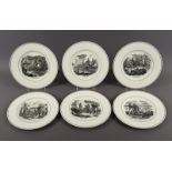 Satz von sechs Teller, Napoléon, Villeroy und Boch