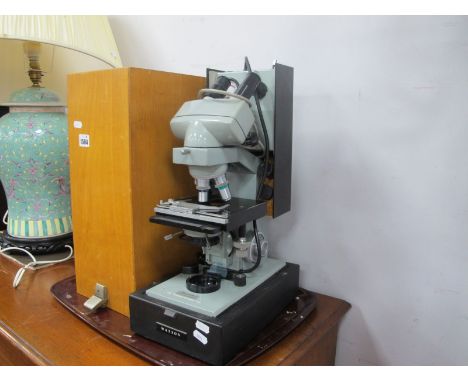 Vintage Watson Microsystem 70 Microscope, (cased).