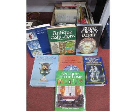 Collectors Books, including Don Pottery, Rockingham, Yorkshire Pots, Derby, etc:- One Box