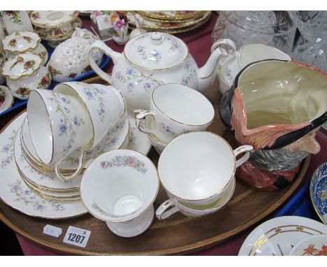 Duchess 'Tranquility' Tea Service of twenty-two pieces, including teapot, Doulton 'Falstaff' character jug, etc:- One Tray