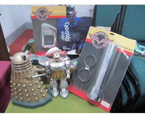 Chinese Dalek and Robot, Lanard car, Real Robot Magazines with fits, etc:- One Box.