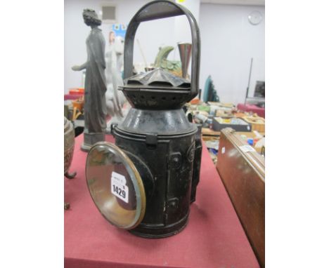 SR "BR" Railway Lamp, stamped on the side of the lamp.